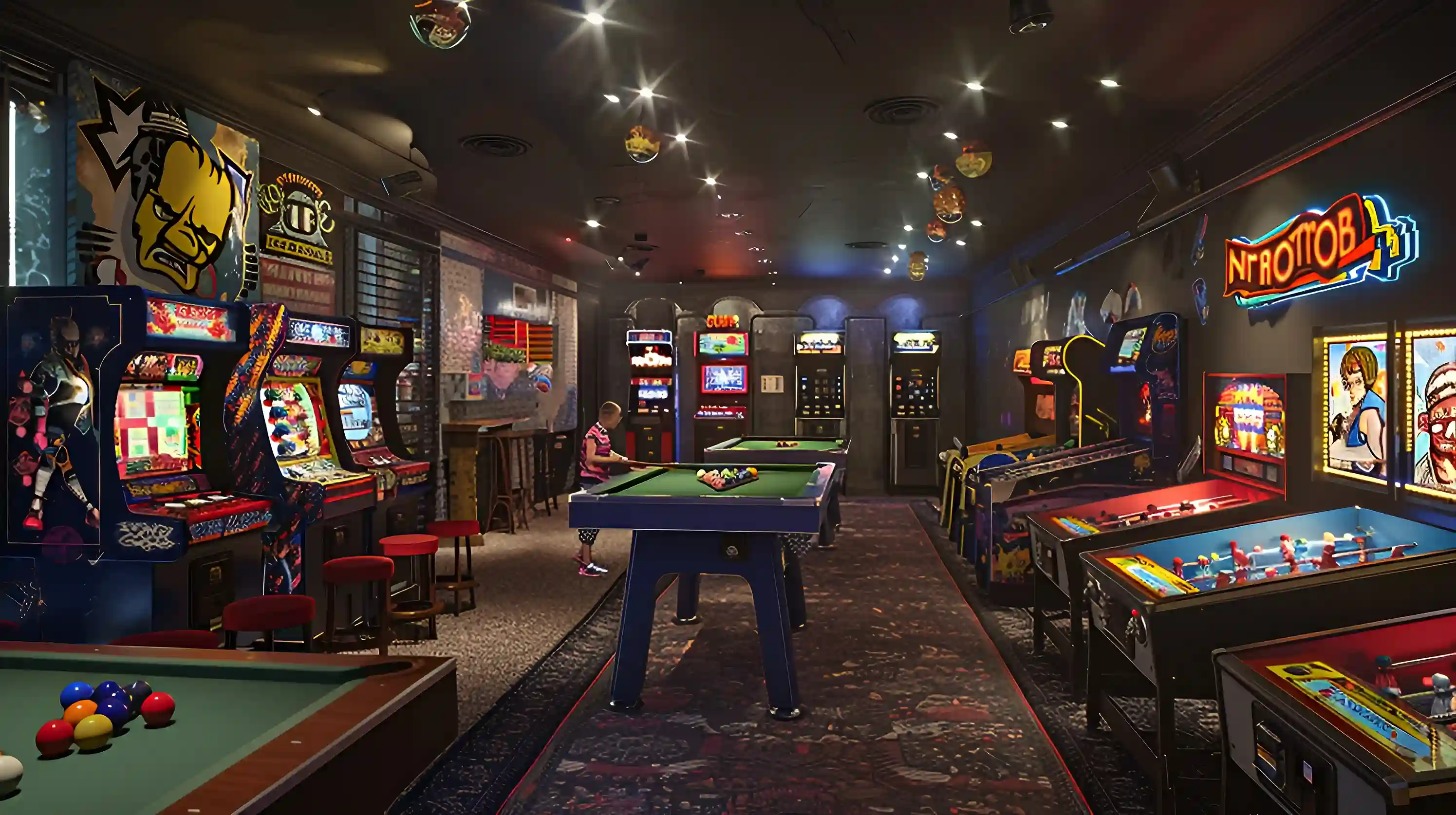 Maruhan Shinsekai relaxed atmosphere